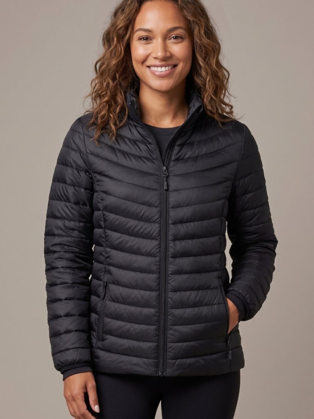 NWT 32 Degrees Heat Black 90% Duck Down Packable Puffer Jacket Medium